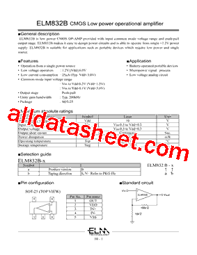 ELM832B型号图片