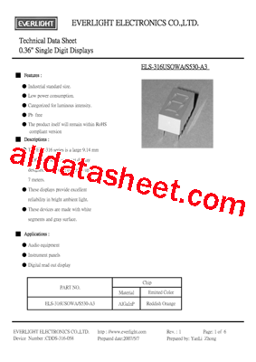 ELS-316USOWA/S530-A3型号图片