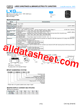 ELXG101VSN122MR35S型号图片