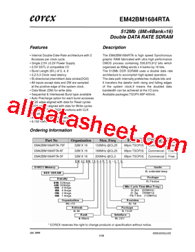 EM42AM1684RTA-7FE型号图片