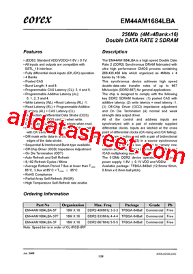 EM44AM1684LBA-5F型号图片
