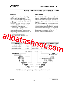 EM488M1644VTB-7FE型号图片