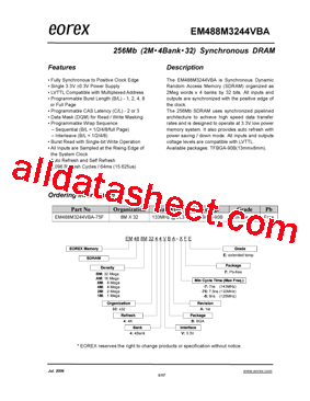 EM488M3244VBA-75F型号图片