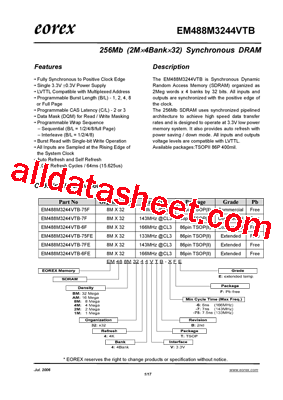 EM488M3244VTB-75FE型号图片