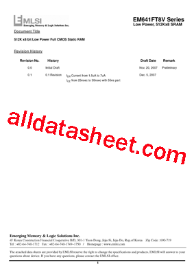 EM640FT8FU-55LL型号图片