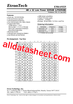 EM6A9325BG-8G型号图片