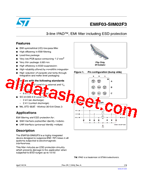 EMIF03-SIM02F3_10型号图片