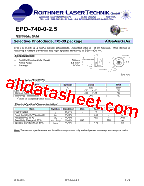 EPD-740-0-2.5型号图片