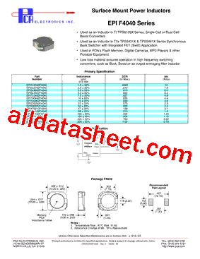 EPI1L5103F4040型号图片