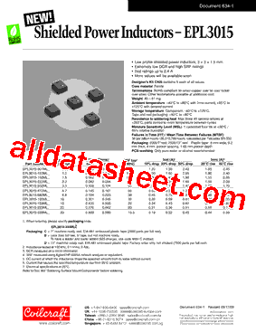 EPL3015-103MLC型号图片