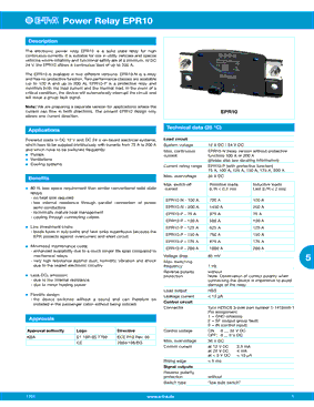 EPR10-P-150A型号图片