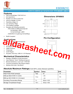 ESD0821C型号图片