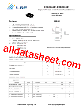 ESD5Z24T1型号图片