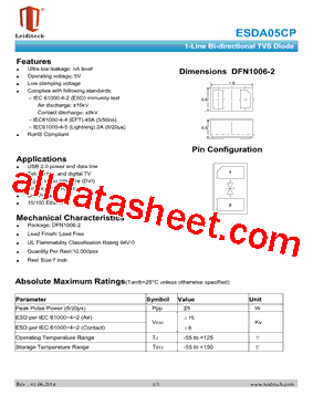 ESDA05CP型号图片