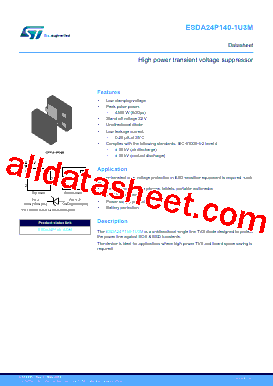 ESDA24P140-1U3M型号图片