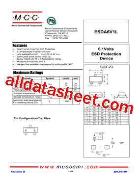 ESDA6V1L型号图片