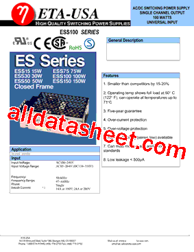 ESS100-3.3型号图片