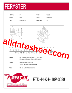 ETD44-K-H-18P-3698型号图片