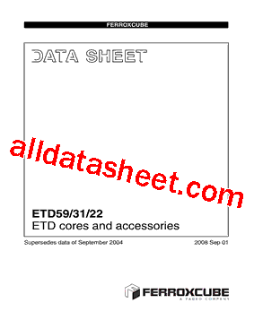 ETD59/31/22-3F3型号图片