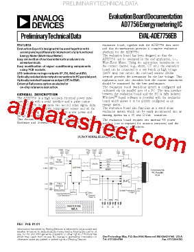 EVAL-ADE7756EB型号图片