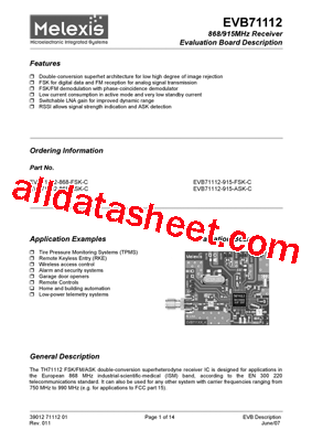 EVB71112-868-ASK-A型号图片