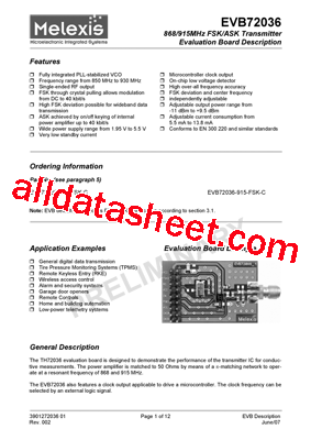 EVB72036-868-FSK-A型号图片