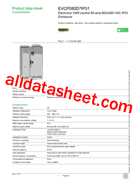 EVCP080D7IP31型号图片