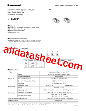 EVQ-PPBA25型号图片