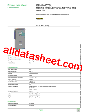 EZM1400TBU型号图片