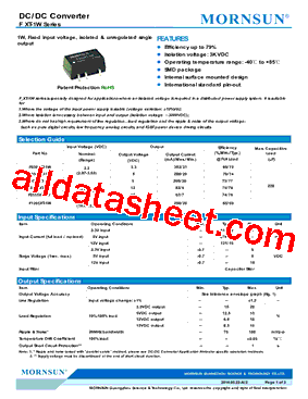 F0505XT-1W型号图片