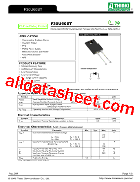 F30U60ST型号图片