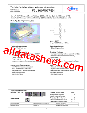 F3L300R07PE4型号图片