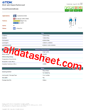 FA11X7R2A155KRU00型号图片