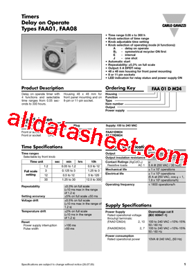 FAA01DM24型号图片