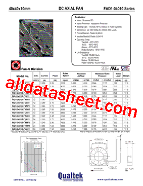 FAD1-04010CBJW11型号图片