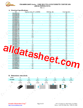 FB160808G252型号图片