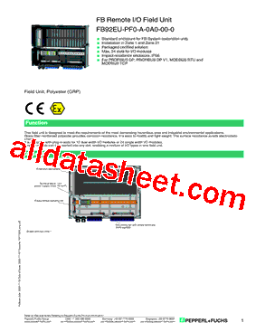 FB92EU-PF0-A-0A0-00-0型号图片