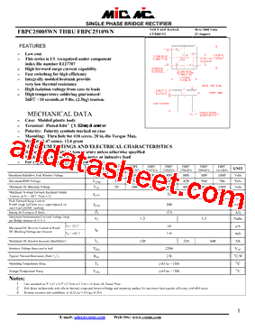 FBPC2506WN型号图片