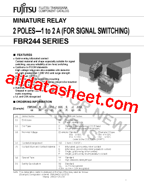 FBR244G00502CE-2-CSA型号图片