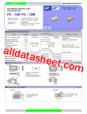 FC-12M32.7680KD-A3型号图片