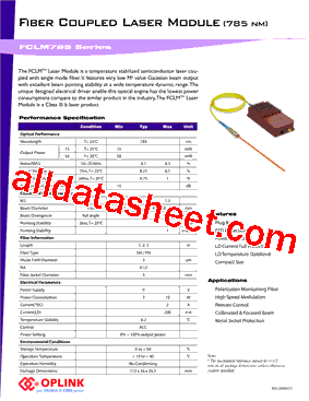 FCLM785S15LD5型号图片