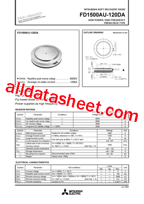 FD1500AU-120DA型号图片