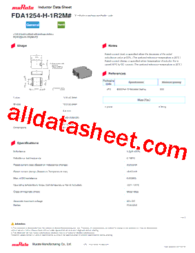 FDA1254-H-1R2M型号图片
