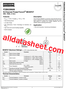 FDB029N06型号图片