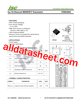 FDB3682型号图片