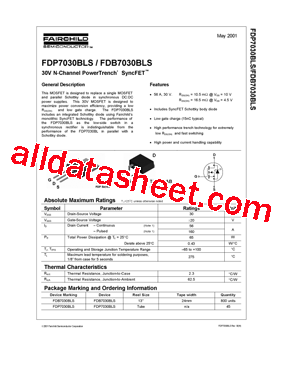 FDB7030BLS型号图片