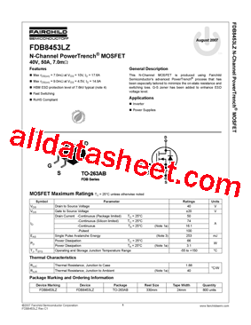 FDB8453LZ型号图片