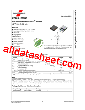 FDBL0120N40型号图片