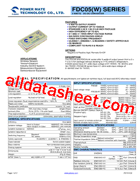 FDC05W_14型号图片