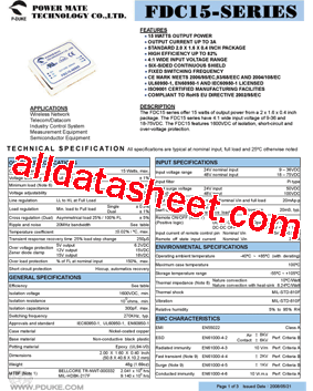 FDC15-48S15型号图片